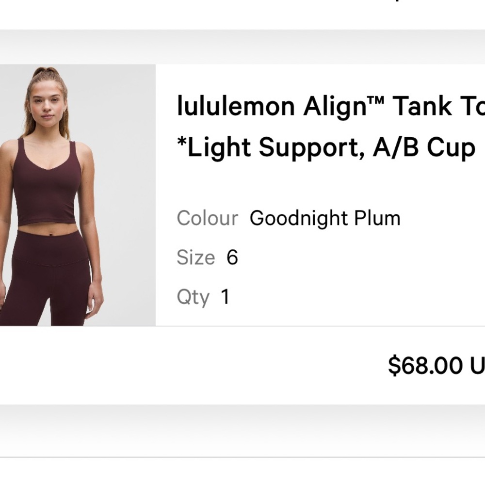 lululemon athletica Align™ Tank Top — Goodnight Plum (Deep Plum)